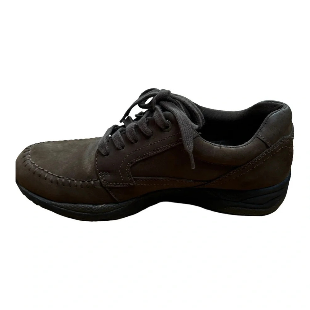 ABEO Smart 3730 Moc Tie Brown Lace-Up Comfort Walking Suede Shoes Men's 9.5 M - Picture 7 of 13